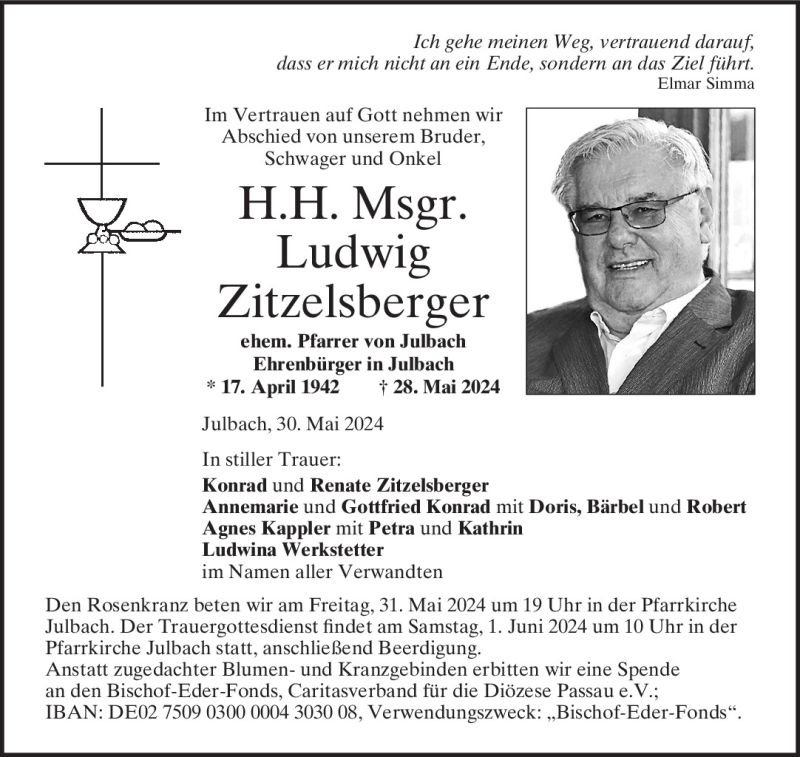 Msgr. Ludwig Zitzelsberger
